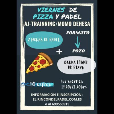 poster del torneo VIERNES DE PIZZA Y PADEL