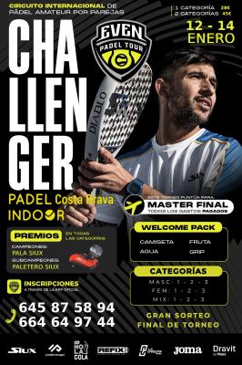 poster torneo 1ER CHALLENGER EVEN PADEL COSTA BRAVA, BLANES