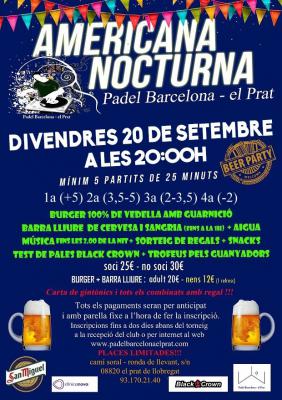 poster del torneo AMERICANA NOCTURNA