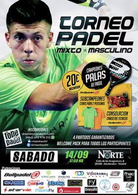 poster del torneo torneo padel mixto - masculino