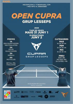 poster del torneo OPEN CUPRA GRUP LESSEPS