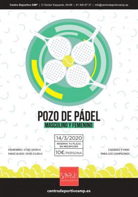 poster torneo POZO DE PADEL