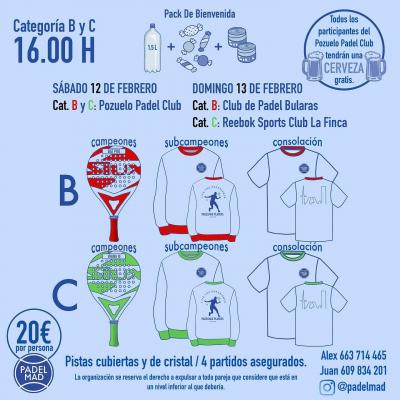 poster del torneo TORNEO PADEL MAD