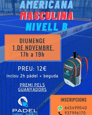 poster del torneo AMERICANA MASCULINA NIVELL B