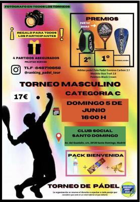 poster del torneo TORNEO MASCULINO C RANKING PADEL TOUR