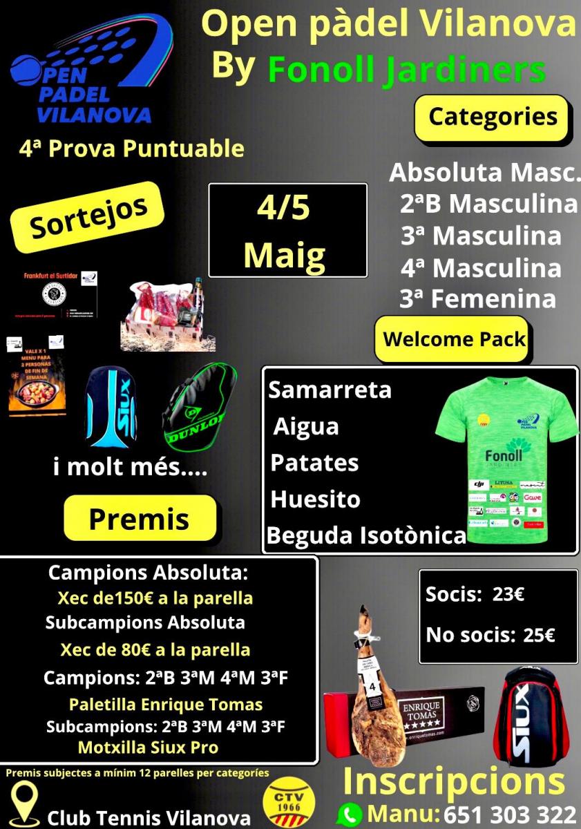 cartel del torneo