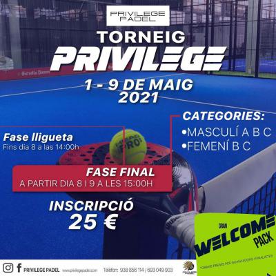 poster del torneo TORNEIG PRIVILEGE