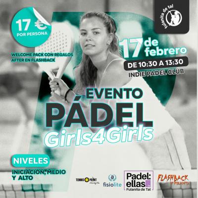 poster del torneo EVENTO DE PADEL GIRLS4GIRLS