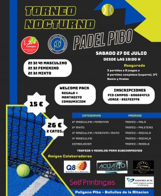 poster torneo 5º TORNEO NOCTURNO DEL VERANO 2024 FCO CAMPOS