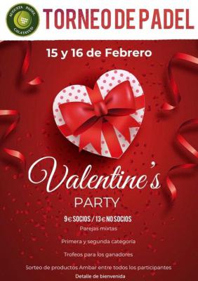 poster del torneo TORNEO DE PADEL SAN VALENTIN