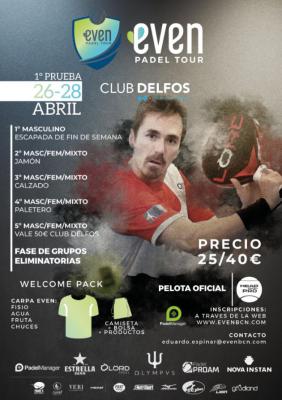 poster del torneo 1A PRUEBA EVEN PADEL TOUR