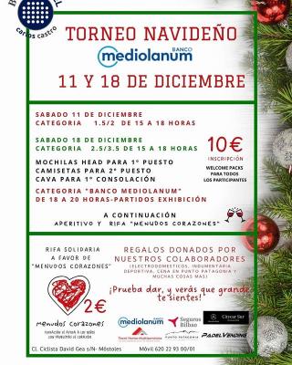 poster torneo TORNEO NAVIDEÑO BANCO MEDIOLANUM - 11 DIC