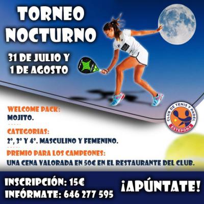 poster del torneo TORNEO NOCTURNO