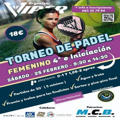 poster del torneo TORNEO FEMENINO VIPER