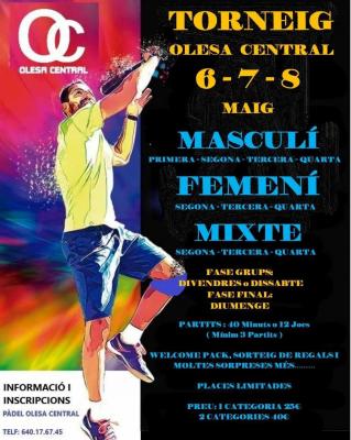 poster torneo TORNEIG OLESA CENTRAL