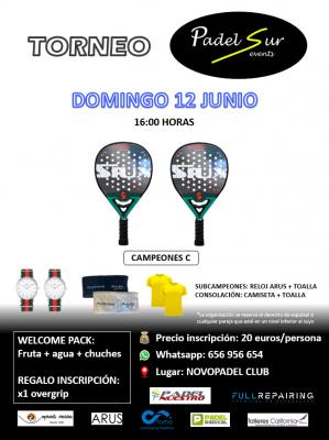 poster del torneo TORNEO PADELSUREVENTS