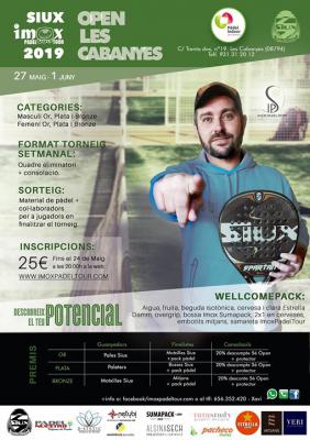 poster del torneo 4ª PRUEBA CIRCUIT SIUX IPT 2019 - OPEN LES CABANYES