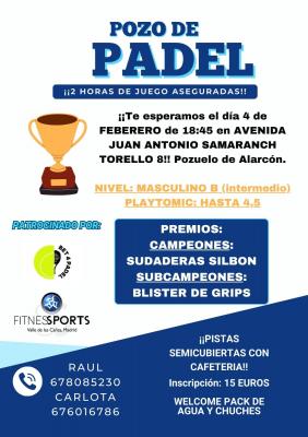 poster del torneo POZO MASCULINO B BET4PADEL