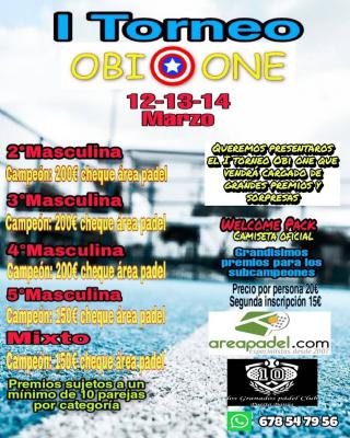 poster del torneo I TORNEO OBI ONE