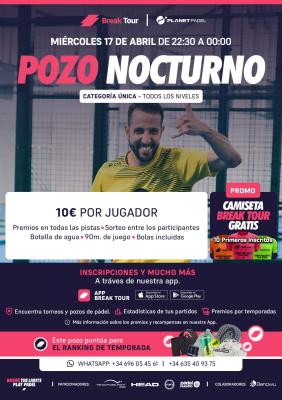 poster del torneo POZO NOCTURNO PLANET PADEL INDOOR