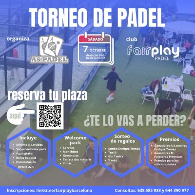 poster del torneo I EXPRESS ASDELPADEL - FAIRPLAY