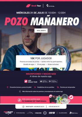 poster del torneo POZO MAÑANERO VIMPADEL