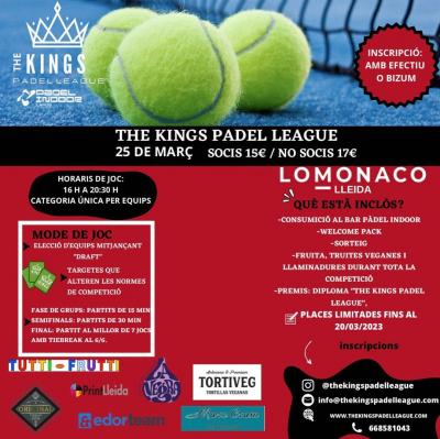 poster torneo THE KINGS PADEL LEAGUE