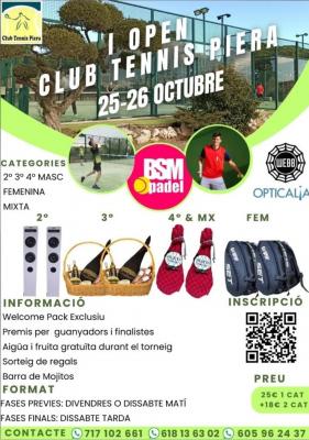 poster torneo 1ª PRUEBA BSMPADEL