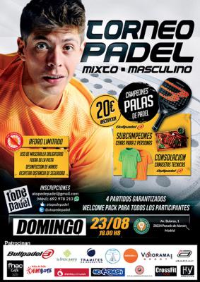 poster del torneo TORNEO DE PADEL MIXTO - MASCULINO