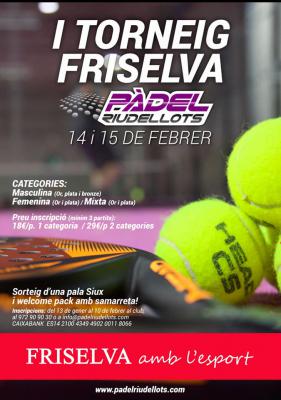 poster torneo I TORNEIG FRISELVA