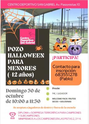 poster del torneo POZO HALLOWEEN MENORES -12 AÑOS