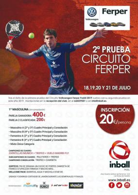 poster del torneo 2ª PRUEBA CIRCUITO FERPER