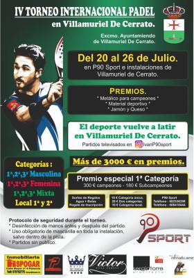 poster del torneo IV TORNEO INTERNACIONAL DE PADEL