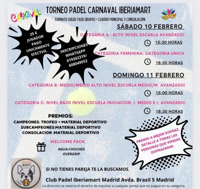 poster torneo TORNEO CARNAVAL IBERIAMART