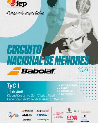 poster del torneo CIRCUITO NACIONAL DE MENORES BABOLAT - TYC 1