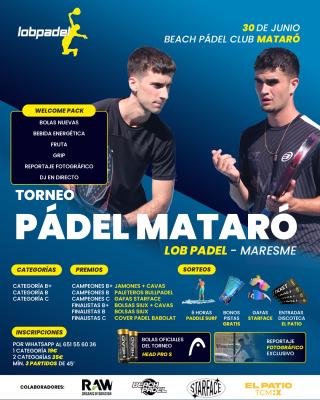 poster del torneo LOB PADEL