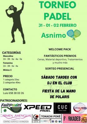 poster del torneo TORNEO DE INVIERNO ASNIMO