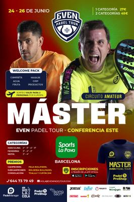 poster del torneo MÁSTER EVEN PADEL TOUR CONFERENCIA ESTE