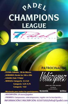 poster del torneo PADEL CHAMPIONS LEAGUE