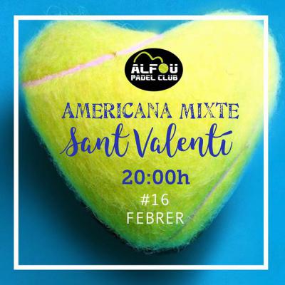 poster del torneo AMERICANA MIXTE SANT VALENTÍ