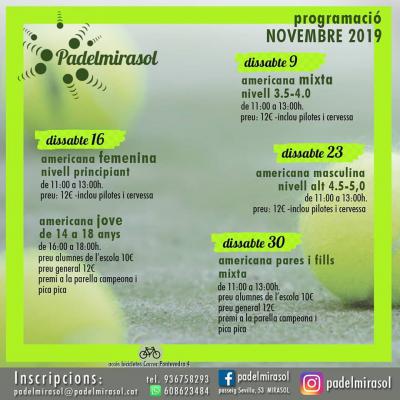 poster torneo AMERICANA PARES I FILLS