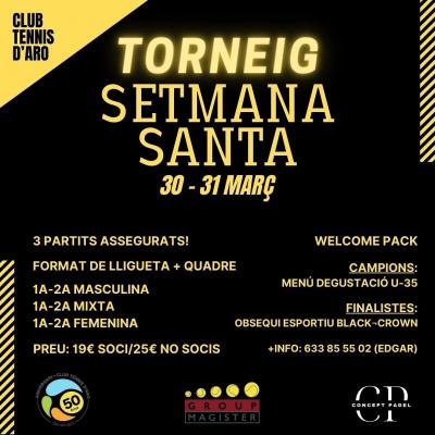 poster del torneo TORNEIG DE SETMANA SANTA CONCEPT PADEL