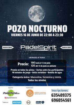 poster del torneo POZO NOCTURNO