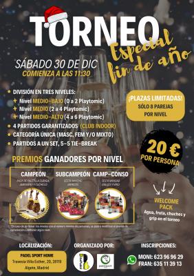 poster del torneo TORNEO NAVIDEÑO - BITEPADEL - 3 CATEGORIAS