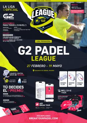 poster del torneo G2 PADEL LEAGUE - PRIMAVERA