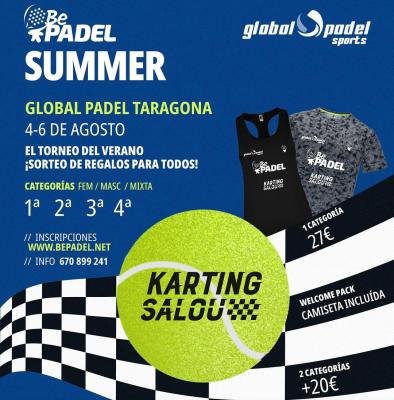 poster del torneo TORNEIG SUMMER BY KARTING SALOU DE BEPADEL TOUR 2023