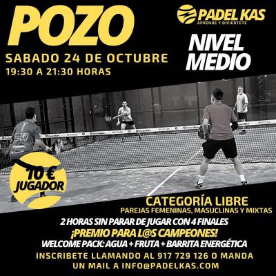 poster del torneo POZO NIVEL MEDIO