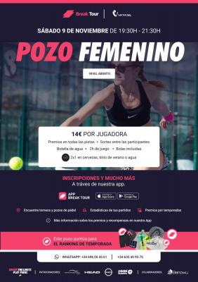 poster del torneo POZO FEMENINO NIVEL ABIERTO VIM PADEL