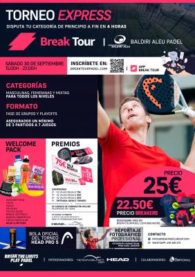 poster del torneo TORNEO 03 CIRCUITO BALDIRI ALEU BY BREAK TOUR