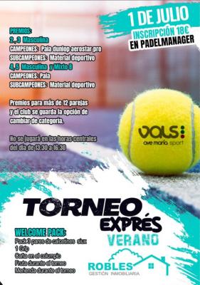 poster del torneo TORNEO EXPRES VERANO AVE MARIA